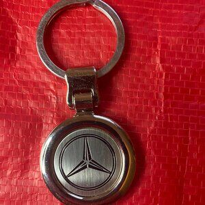 Vintage Mercedes Benz Keychain Key Ring Collectible Stainless Steel